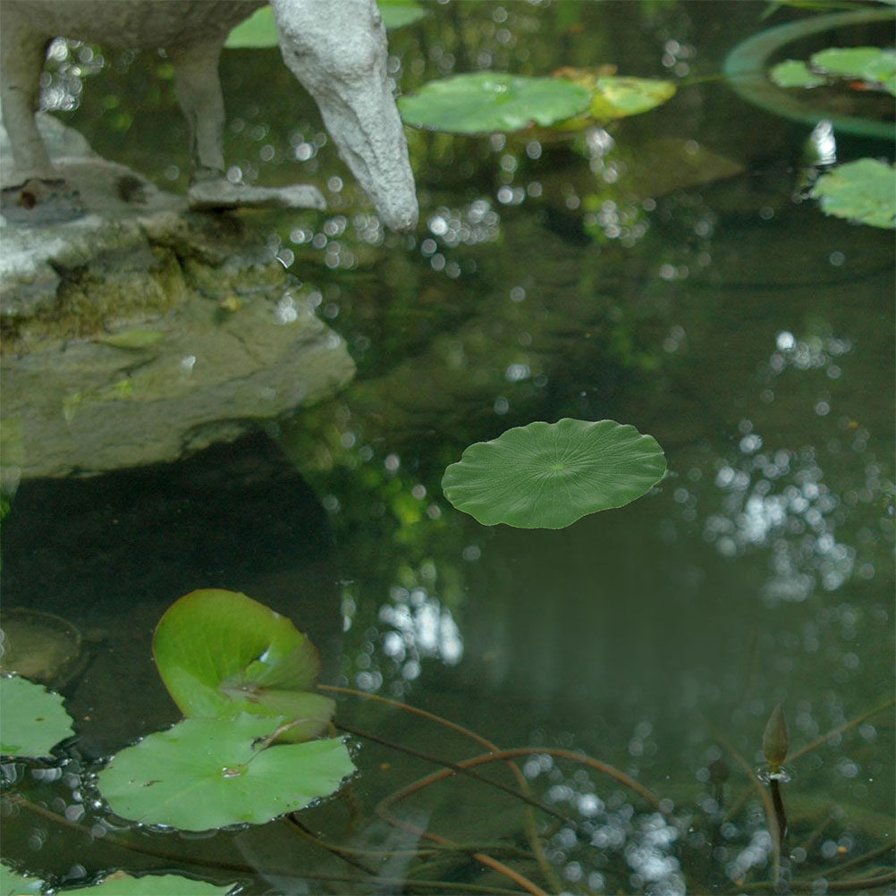 Aquarium Fish Tank - 15Pcs Artificial Lily Pads Realistic Floating
