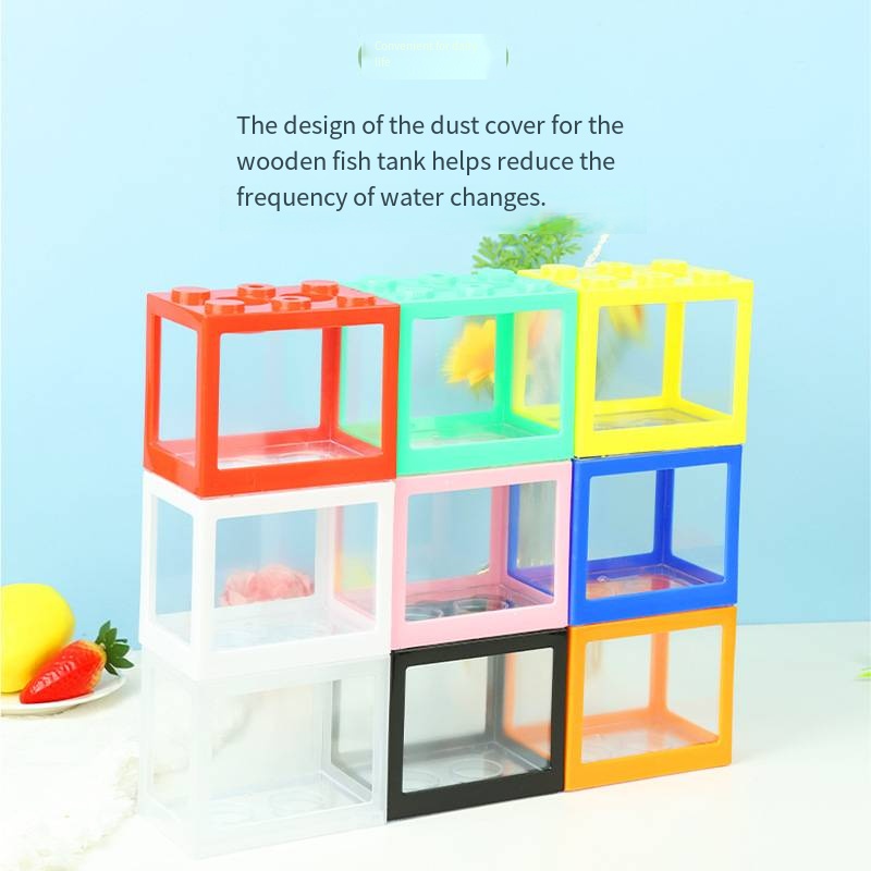 Novelty Block‑Shaped Mini Aqua - Aquarium Goldfish review and price