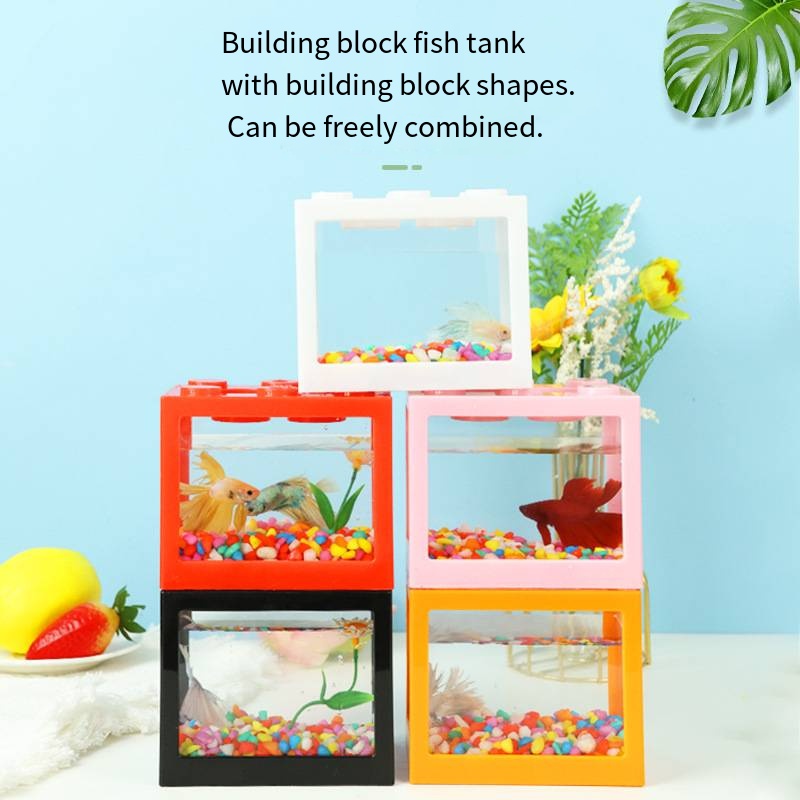 Novelty Block‑Shaped Mini Aqua - Aquarium Goldfish review and price