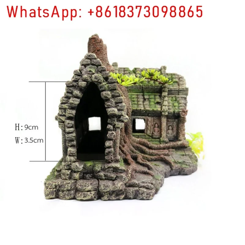 Resin Tree House Wooden Aquari - Aquarium Fish And Supplies review and price