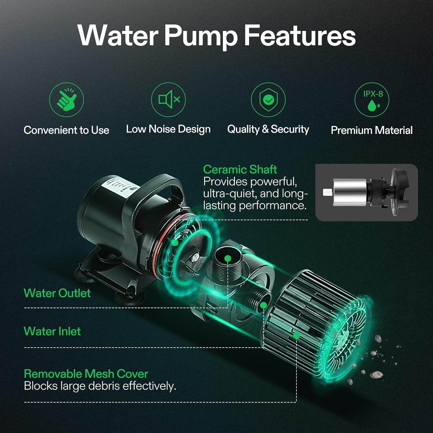 1600GPH Sub Water Pump for Pon - Aquarium Fish Tank review and price